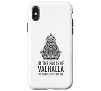 Carcasa para iPhone X/XS En Valhalla los Valientes Viven para Siempre - Odin Viking Mythology
