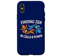 Carcasa para iPhone X/XS Encontrar el Zen en células y estanques Citología Divertida