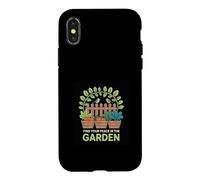 Carcasa para iPhone X/XS Encuentra tu diseño de jardín de Paz con pájaros