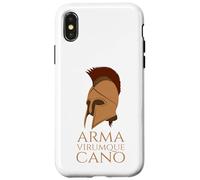Carcasa para iPhone X/XS Eneida - Mitología Romana - Arma Virumque - Latín Clásico