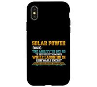 Carcasa para iPhone X/XS Energía Solar sustantivo Panel Solar Propietario factura eléctrica