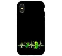 Carcasa para iPhone X/XS Enfermera Técnico en Diálisis - Concientización de los latidos del corazón renal