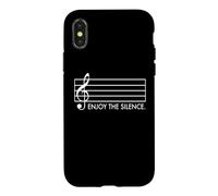 Carcasa para iPhone X/XS Enjoy The Silence