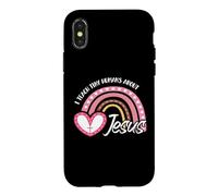Carcasa para iPhone X/XS Enseño a los pequeños Humanos Acerca de Jesús Maestro Apreciación Biblia