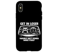 Carcasa para iPhone X/XS Entra en Problemas de Perdedor no se va a Hacer Mapache