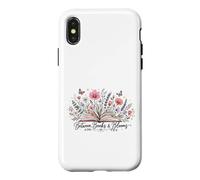 Carcasa para iPhone X/XS Entre Libros Y Flores Lector Amante De Libros Flores Silvestres