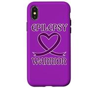 Carcasa para iPhone X/XS Epilepsy Warrior Purple Heart Ribbon Awareness