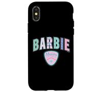 Carcasa para iPhone X/XS Equipo de esquí Mattel - Barbie Holidays - Barbie Christmas Pattern