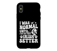 Carcasa para iPhone X/XS Era Normal hasta Que conseguí mi Primer Setter irlandés - Setter Rojo