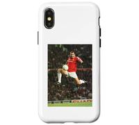 Carcasa para iPhone X/XS Eric Cantona Leap Copa Mundial de Fútbol del Manchester United