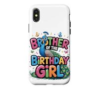 Carcasa para iPhone X/XS Es el cumpleaños de mi Hermano Pavo Real Bro Family Bday