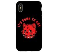 Carcasa para iPhone X/XS Es Punk Llorar lágrimas de Gato