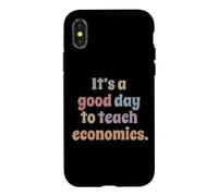 Carcasa para iPhone X/XS Es un Buen día para enseñar economía, Profesor docente