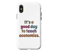 Carcasa para iPhone X/XS Es un Buen día para enseñar Profesor de economía