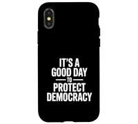 Carcasa para iPhone X/XS Es un Buen día para Proteger la Democracia y los entusiastas del Voto