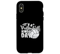 Carcasa para iPhone X/XS Es un día de Voleibol