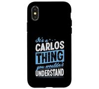 Carcasa para iPhone X/XS Es una Cosa de Carlos Que no entenderías Nombre