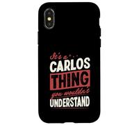 Carcasa para iPhone X/XS Es una Cosa de Carlos Que no entenderías Nombre