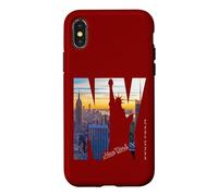 Carcasa para iPhone X/XS ESB Empire State Ciudad de Nueva York, Nueva York, Estados Unidos, Top Rock, NY_