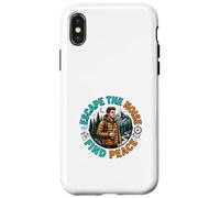 Carcasa para iPhone X/XS Escape The Noise Find Peace Naturaleza Aventura Diseño