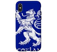 Carcasa para iPhone X/XS Escocia Souvenir Crest: Scottish Pride Rugby - Lion Rampant