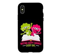 Carcasa para iPhone X/XS Escribir Finales Felices Todos los días Diseño