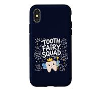 Carcasa para iPhone X/XS Escuadrón de Hadas de los Dientes Lindo Dentista Kawaii higienista Dental