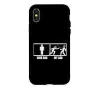 Carcasa para iPhone X/XS Esgrimista, tu Padre, mi Padre, Hija, Hijo, esgrima Divertida
