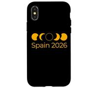Carcasa para iPhone X/XS España Camino de la Totalidad 2026 Total Solar Eclipse Tops y Camisetas