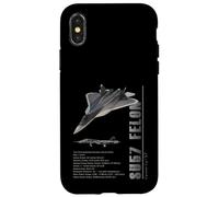 Carcasa para iPhone X/XS Especificaciones del Caza a reacción SU57 Felon