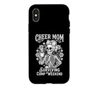 Carcasa para iPhone X/XS Esqueleto de porristas de Cheer Mom Surviving Comp Weekend