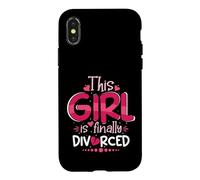 Carcasa para iPhone X/XS Esta Chica Finalmente se divorció Funny Divorce Party Women