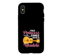 Carcasa para iPhone X/XS Esta Princesa Viene con un Ukelele Divertida Chica músico