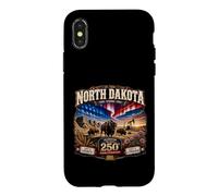 Carcasa para iPhone X/XS Estados Unidos 250 Aniversario Orgullo de Dakota del Norte