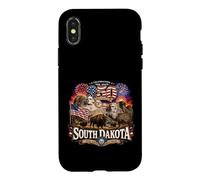 Carcasa para iPhone X/XS Estados Unidos 250 Aniversario Verdadero Orgullo de Dakota del Sur