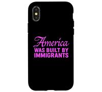 Carcasa para iPhone X/XS Estados Unidos fue Construido por inmigrantes protestan contra una niña activista migra