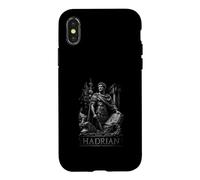 Carcasa para iPhone X/XS Estatua del Guerrero del Emperador Romano de Adriano Historia de la Antigua Roma