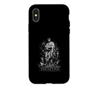 Carcasa para iPhone X/XS Estatua epicúrea del filósofo Romano de Lucrecio