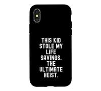 Carcasa para iPhone X/XS Este Chico robó mis ahorros de la Vida el último atraco Divertido