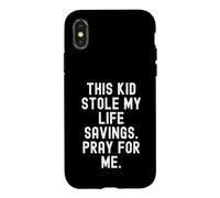 Carcasa para iPhone X/XS Este Chico robó mis ahorros de la Vida Reza por mí
