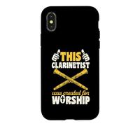 Carcasa para iPhone X/XS Este clarinetista fue Creado para adorar al Clarinete Cristiano