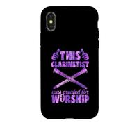 Carcasa para iPhone X/XS Este clarinetista fue Creado para adorar al Clarinete Cristiano