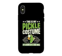Carcasa para iPhone X/XS Este es mi Disfraz de pepinillo Disfraz de eneldo de Comida de Halloween
