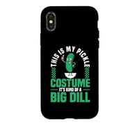 Carcasa para iPhone X/XS Este es mi Disfraz de pepinillo Disfraz de eneldo de Comida de Halloween