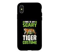 Carcasa para iPhone X/XS Este es mi Disfraz de Tigre Aterrador, Divertida Fiesta de Halloween