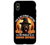 Carcasa para iPhone X/XS Este es mi Disfraz Humano, Soy Realmente un Pastor alemán