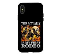 Carcasa para iPhone X/XS Este es mi Primer Rodeo de Estilo Bootleg de Rodeo
