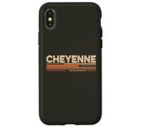 Carcasa para iPhone X/XS Estilo Vintage de los 70 de Cheyenne Wyoming