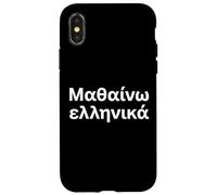 Carcasa para iPhone X/XS Estoy aprendiendo Griego. Palabra Griega Divertida