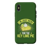 Carcasa para iPhone X/XS Estoy aquí para el Amante de la pastelería Vintage Key Lime Pie